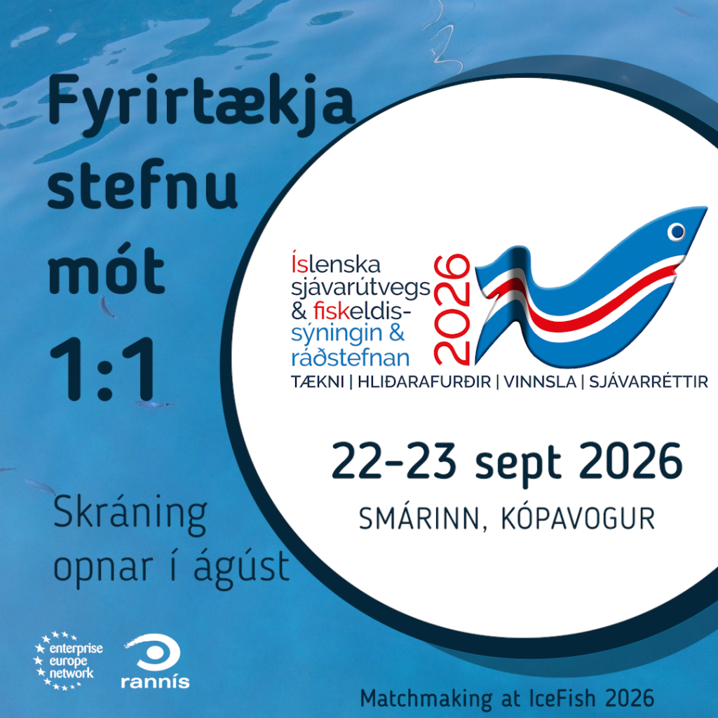 EEN heldur fyrirtækjastefnumót á sjávarútvegssýningunni IceFish 2026